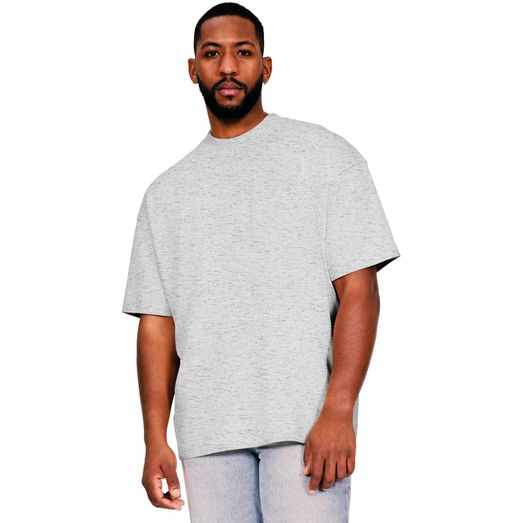 Casual Classics Ringspun 220 Oversize Extended Neck T-Shirt - Heather Grey