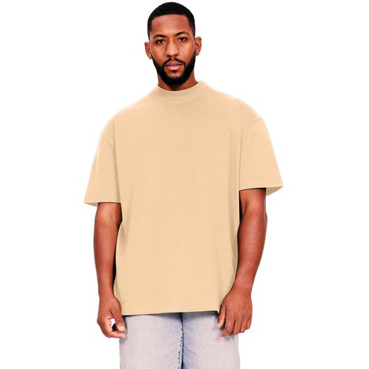 Casual Classics Ringspun 220 Oversize Extended Neck Tall T-Shirt - Sand