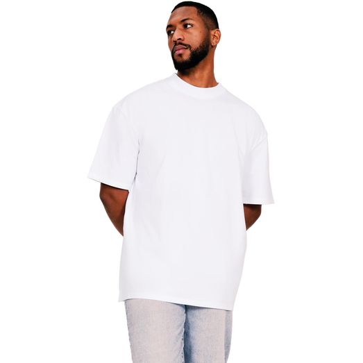 Casual Classics Ringspun 220 Oversize Extended Neck Tall T-Shirt - White