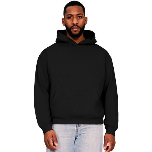 Casual Classics Ringspun Blended 280 Boxy Oversize Hood - Black