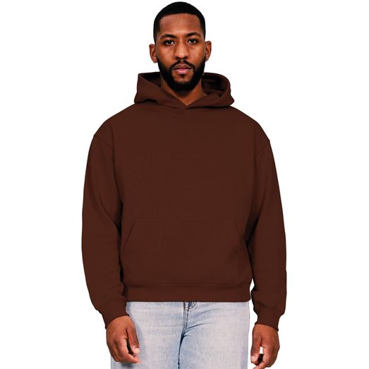 Casual Classics Ringspun Blended 280 Boxy Oversize Hood - Chocolate