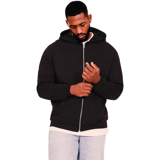 Casual Classics Ringspun Blended 280 Core Zip Hood - Black