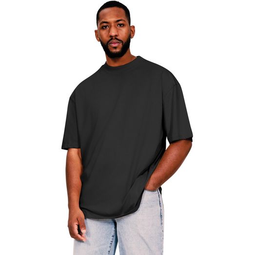 Casual Classics Ringspun Core 150 Oversize Extended Neck Tall T-Shirt - Black