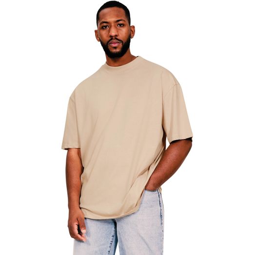 Casual Classics Ringspun Core 150 Oversize Extended Neck Tall T-Shirt - Sand