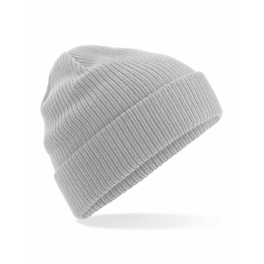 Beechfield Organic Cotton Beanie Light Grey