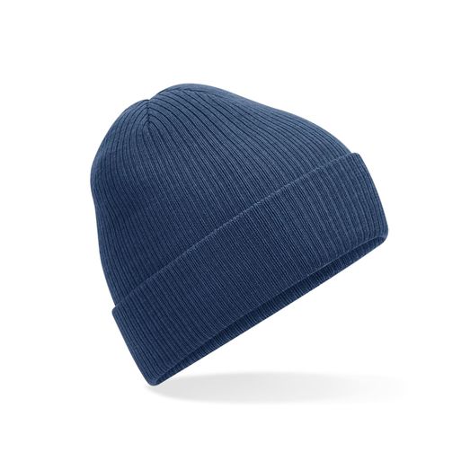 Beechfield Polylana Ribbed Beanie Steel Blue