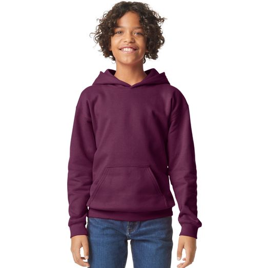 Gildan Softsyle Midweight Pullover Hood Kids - Maroon