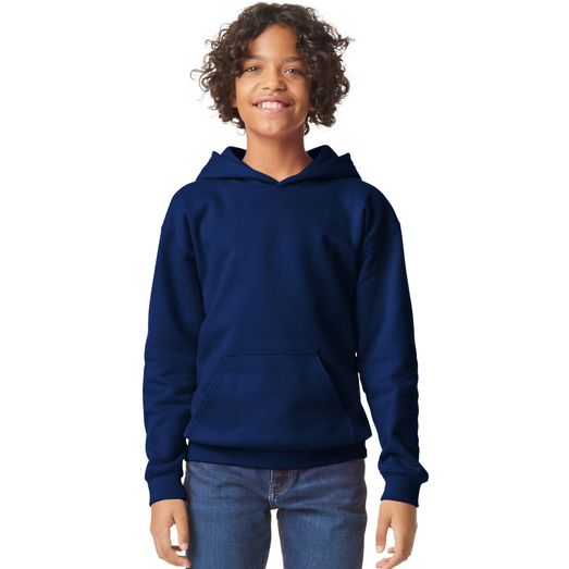 Gildan Softsyle Midweight Pullover Hood Kids - Navy Blue