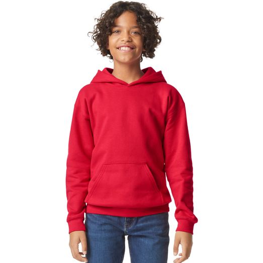 Gildan Softsyle Midweight Pullover Hood Kids - Red