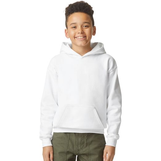 Gildan Softsyle Midweight Pullover Hood Kids - White