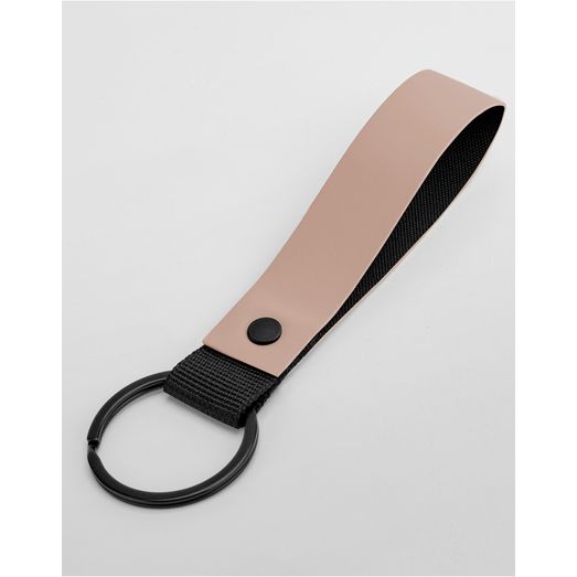 Bagbase Matte PU Keyring Nude Pink