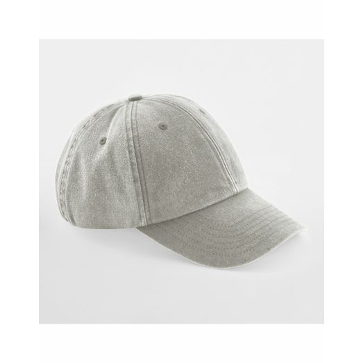 Beechfield Low Profile Vintage Cap_x000D_ Vintage Grey