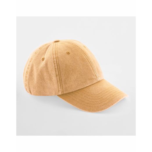 Beechfield Low Profile Vintage Cap_x000D_ Vintage Mustard
