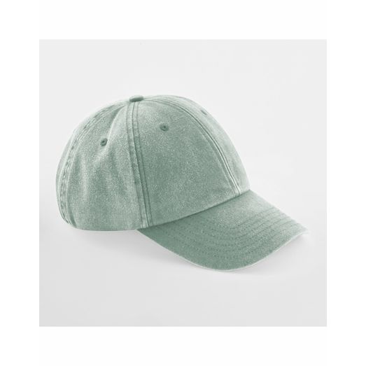 Beechfield Low Profile Vintage Cap_x000D_ Vintage Sage Green