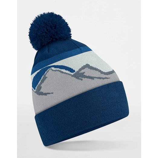 Beechfield Mountain Peaks Pom Pom Beanie Rocky Peaks