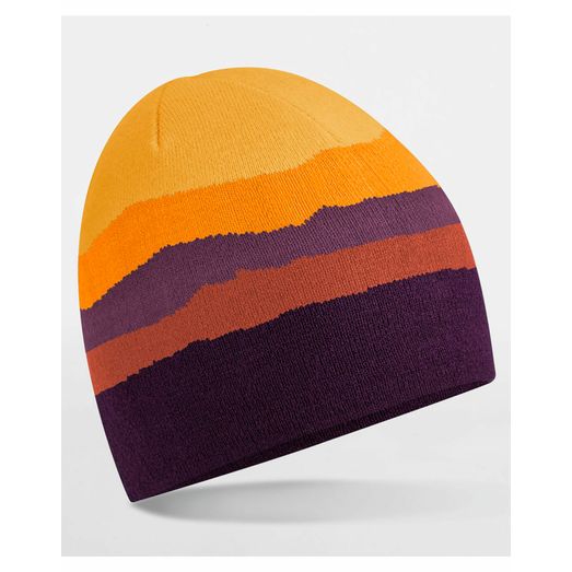 Beechfield Mountain Peaks Pull On Beanie Desert Peaks