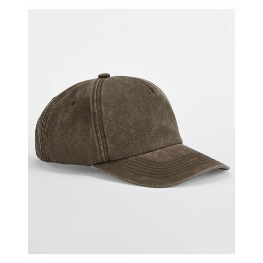 Beechfield Relaxed 5 Panel Vintage Cap Vintage Brown