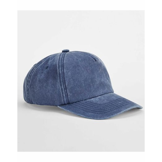 Beechfield Relaxed 5 Panel Vintage Cap Vintage Denim