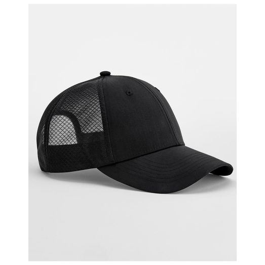 Beechfield Technical Mesh Trucker Black/Black