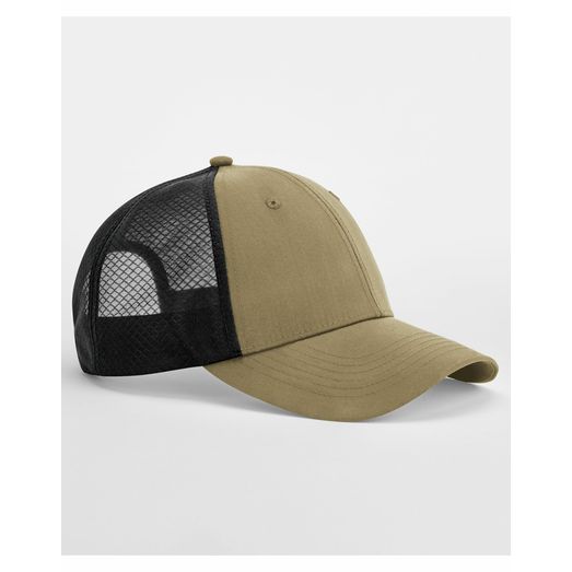 Beechfield Technical Mesh Trucker Desert Sand / Black