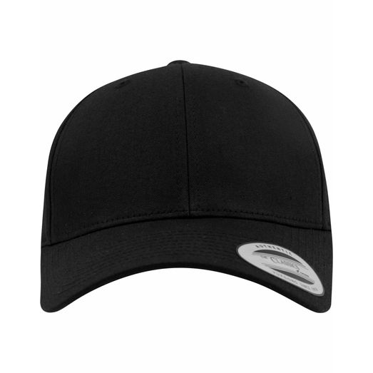 Flexfit Curved Classic Snapback Cap Black