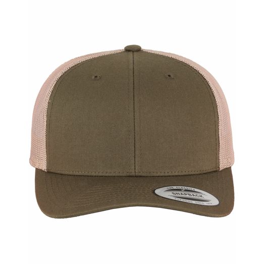 Flexfit Retro Trucker Two Tone Cap Moss Green/Khaki