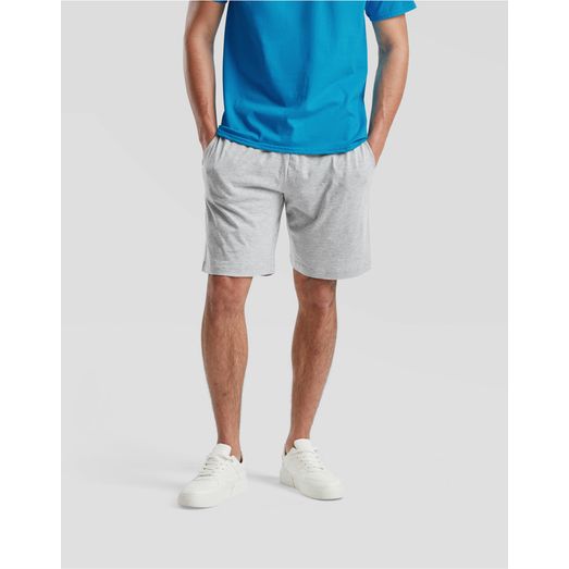 Fruit Of The Loom Iconic Jersey Shorts Heather Grey