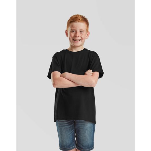 Fruit Of The Loom Kids Iconic 195 Tee Black