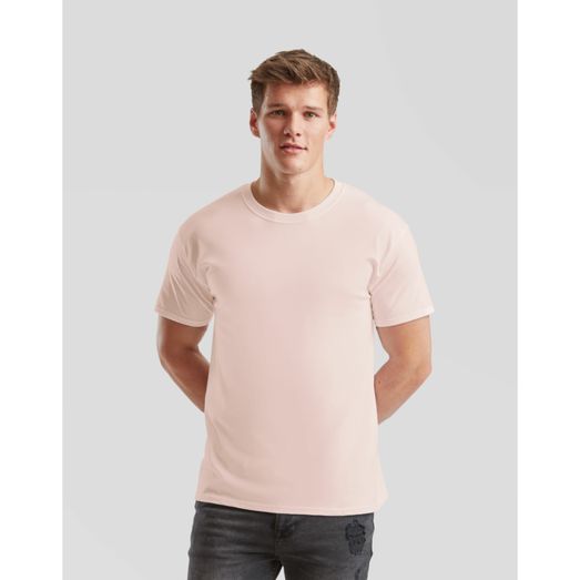 Fruit Of The Loom Men's Iconic 195 Ring Spun Premium T Powder Rose