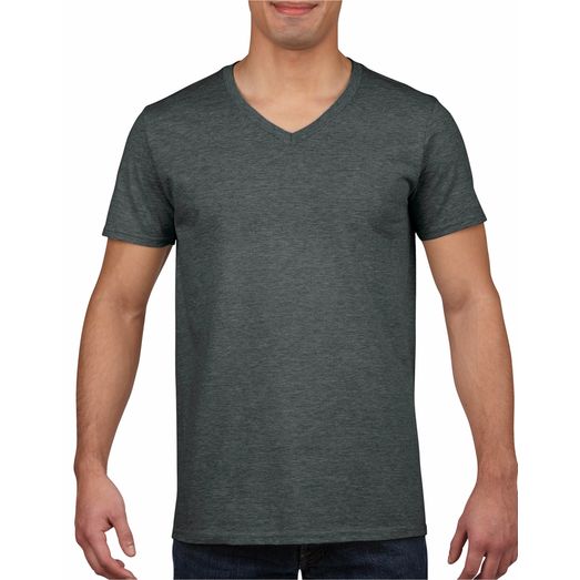 Gildan Softstyle® Adult V-Neck T-Shirt Dark Heather