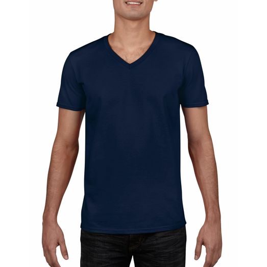 Gildan Softstyle® Adult V-Neck T-Shirt Navy Blue