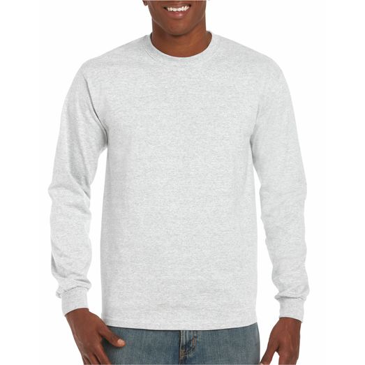 Gildan Ultra Cotton™ Adult Long Sleeve T-Shirt Ash Grey