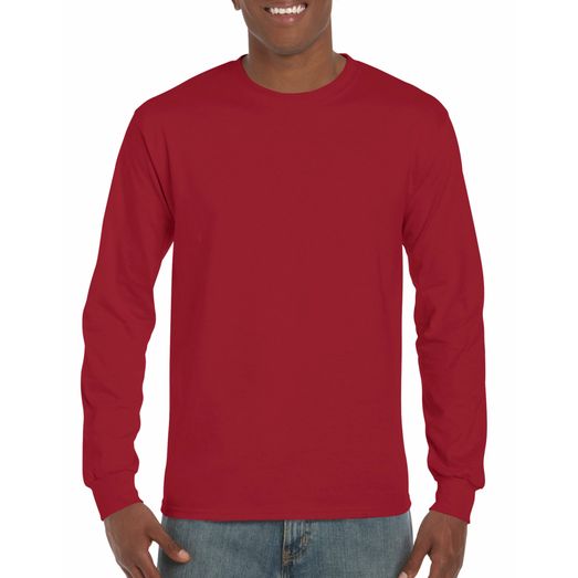 Gildan Ultra Cotton™ Adult Long Sleeve T-Shirt Cardinal
