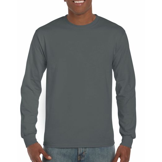 Gildan Ultra Cotton™ Adult Long Sleeve T-Shirt Charcoal