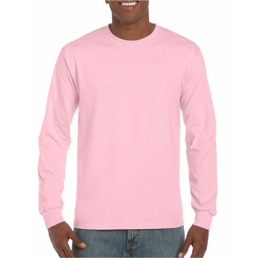 Gildan Ultra Cotton™ Adult Long Sleeve T-Shirt Light Pink
