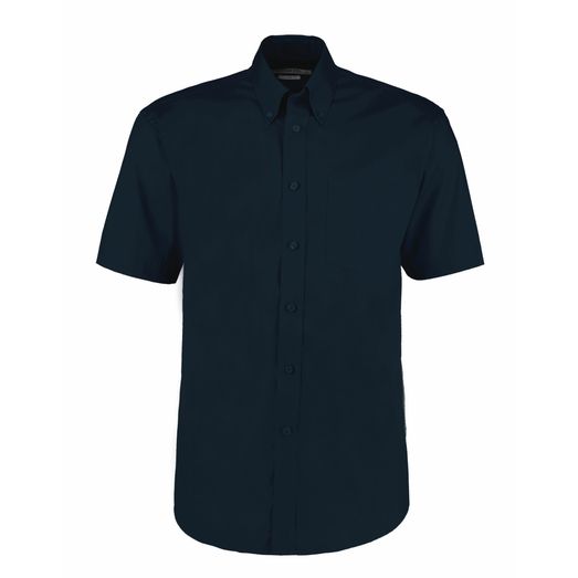 Kustom Kit Classic Fit Short Sleeve Premium Oxford Shirt Dark Navy