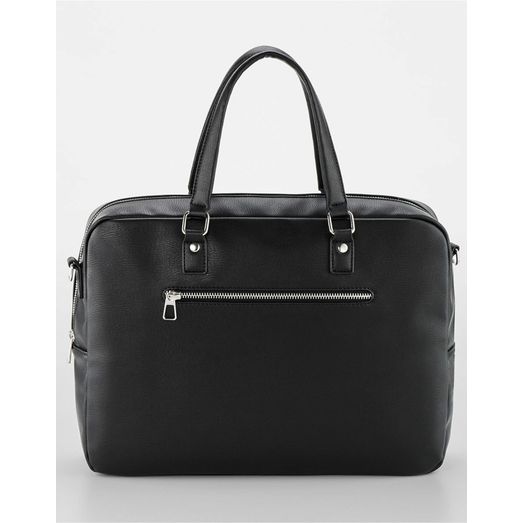 Quadra Tailored Luxe PU Briefcase Black