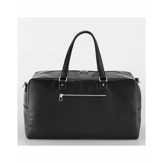 Quadra Tailored Luxe PU Weekender Black