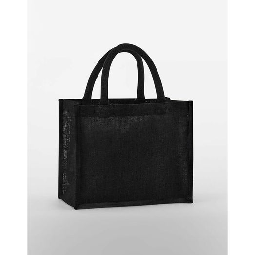 Westford Mill Natural Starched Jute Midi Tote Black/Black