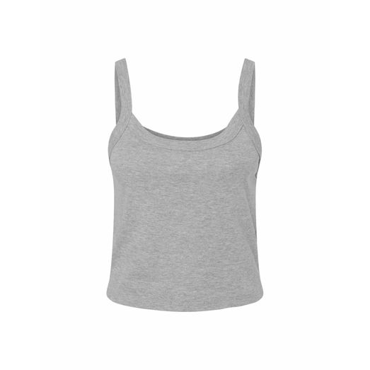 Bella Women's Micro Rib Strap Tank Athletic Heather
