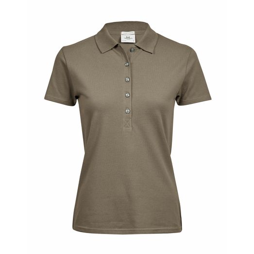 Tee Jays Ladies' Luxury Stretch Polo Clay