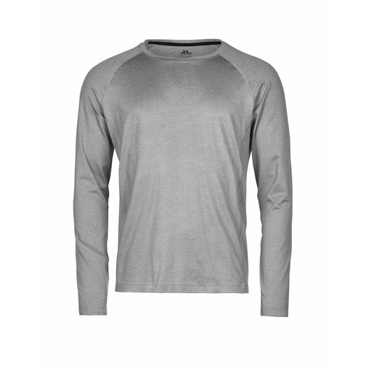 Tee Jays Long Sleeve CoolDry Tee Grey Melange