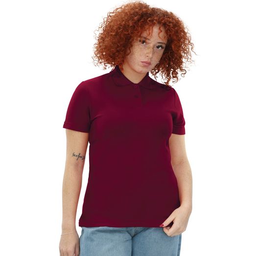 Casual Classics Classic Ladies Polo 190gm - Maroon