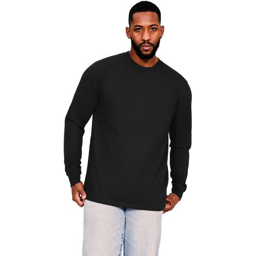 Casual Classics Supreme Combed Organic Long Sleeve T-Shirt - Black