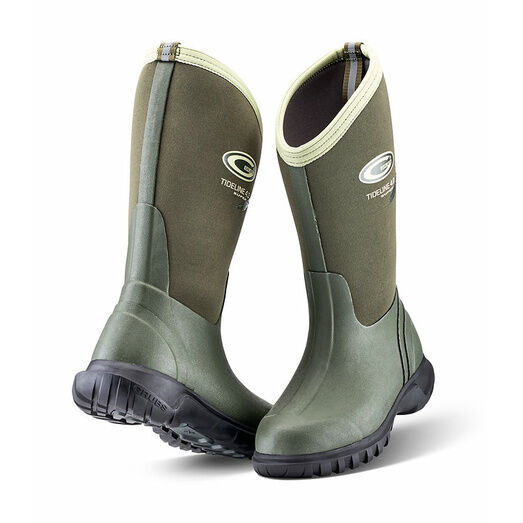 Grubs TIDELINE™ - Calf Length Wellington Boot Olive Green