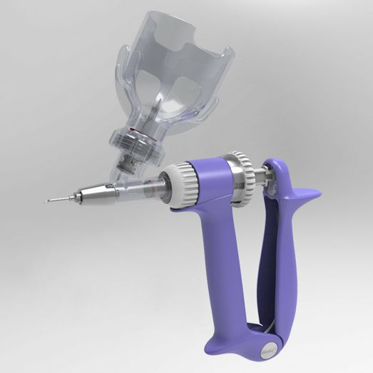 Simcro Premium PL 2ml Fwd Fill Selectable Dose Bottle Mount Injector with Full Shroud