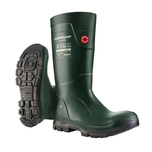 Dunlop Purofort TerraPro Full Safety Wellington Boot Green