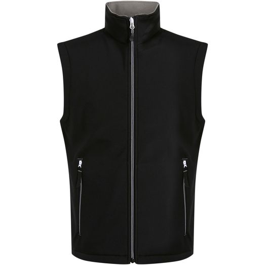 Regatta Professional Ascender 2 Layer Softshell Bodywarmer - Black/Mineral Grey