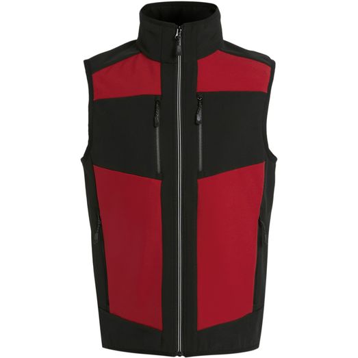 Regatta Professional Evolve 2 Layer Softshell Unisex Bodywarmer - Classic Red\Black