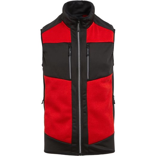 Regatta Professional Evolve Knit Effect Stretch Unisex Bodywarmer - Classic Red\Black